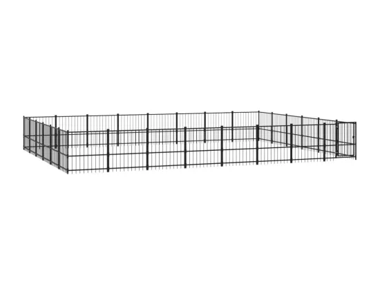 Chenil cage enclos pac noire 776 x 582 x 100 cm 02_0041850
