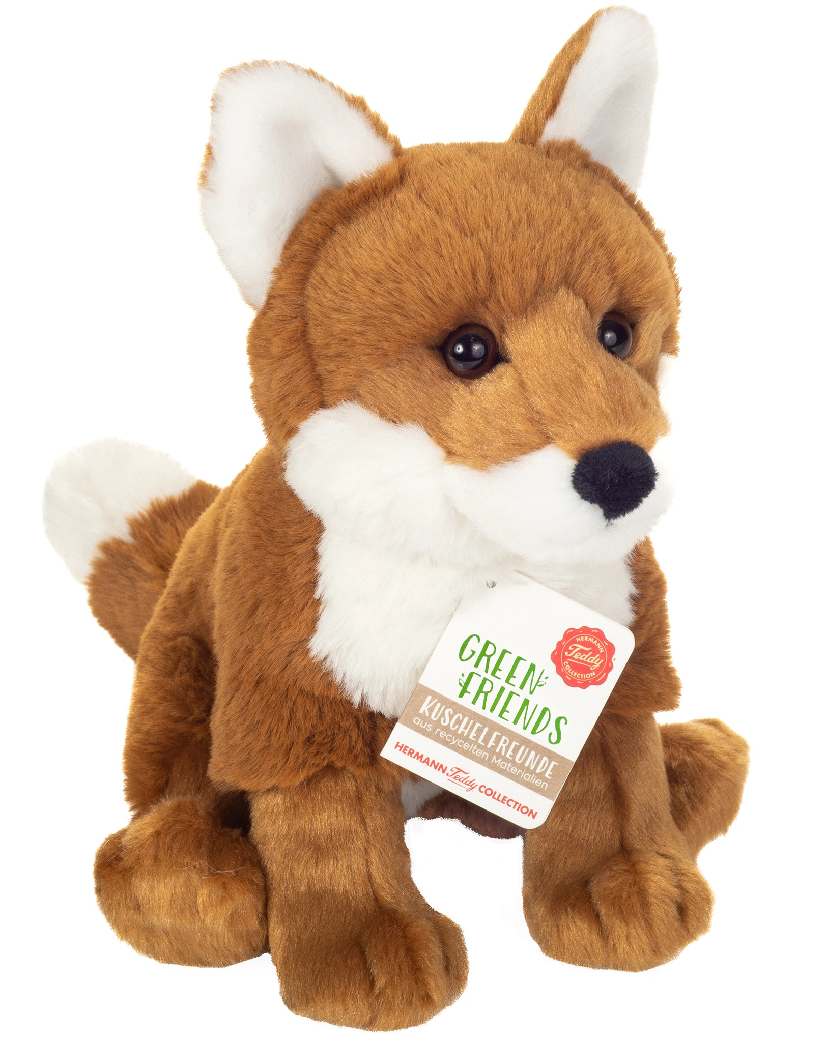 Kuscheltier FUCHS SITZEND (20cm) in braun