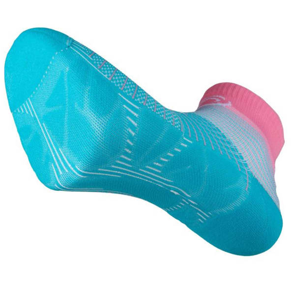 Chaussette running BV SPORT RUN MARATHON.2 LOW TURQUOISE/PINK