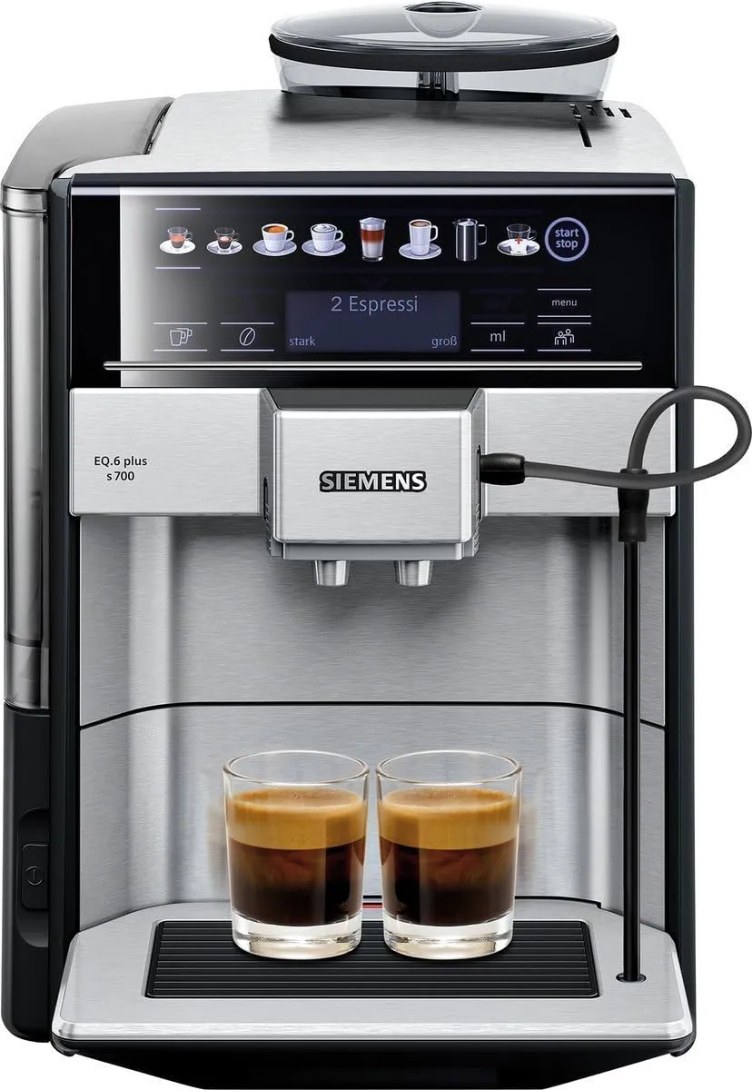 Siemens Kaffeevollautomat EQ.6 plus s700 TE657503DE, Edelstahl
