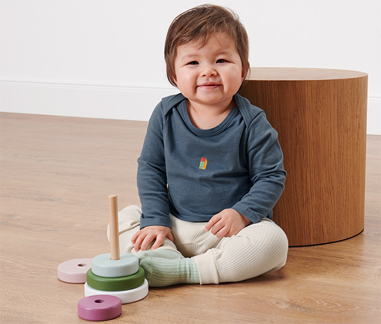 2 Baby-Langarmshirts