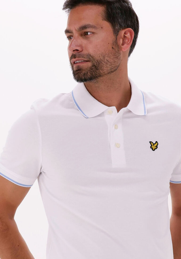 LYLE & SCOTT witte lyle & scott polo tipped polo shirt