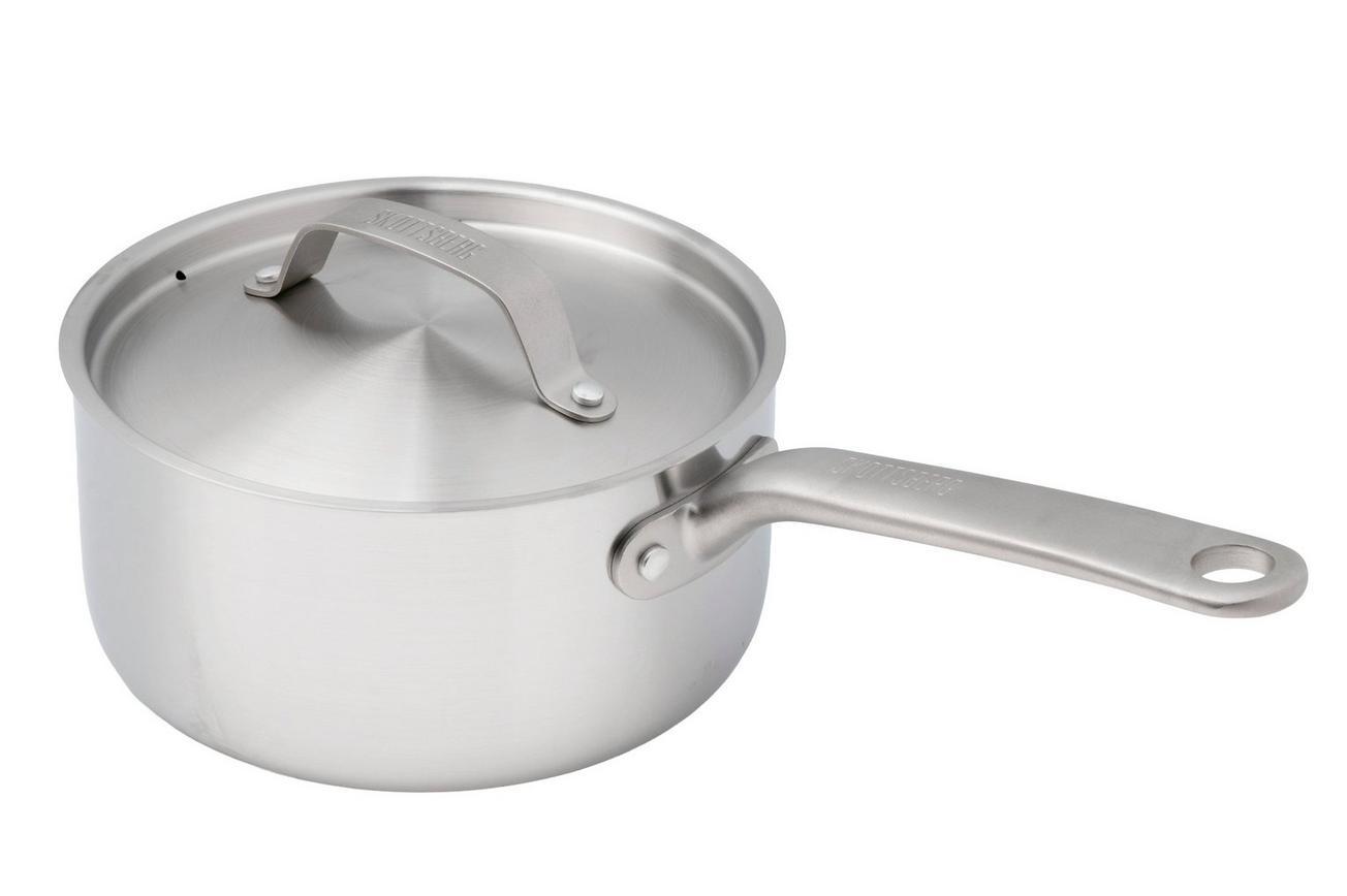 Skottsberg Stainless Steel 535758 steelpan met deksel, 18 cm