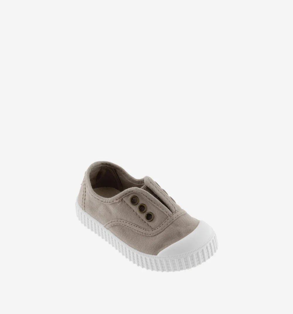 1915 INGLESA TENNIS TOILE DREC® ÉLASTIQUE Baskets en toile avec élastique pour enfant BEIGE