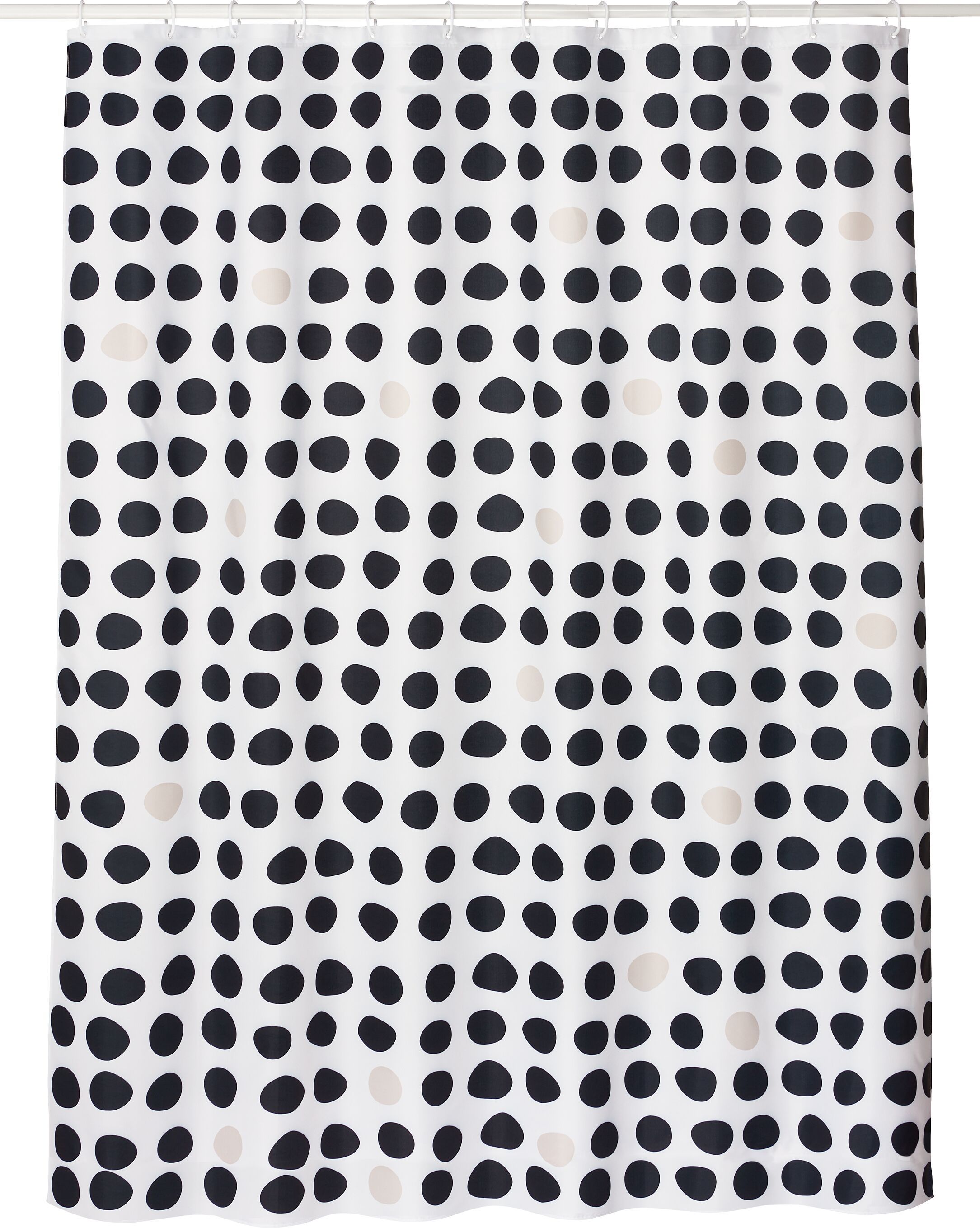 TAMAYO Duschvorhang - Schwarz / B: 180.0 cm x H: 180.0 cm