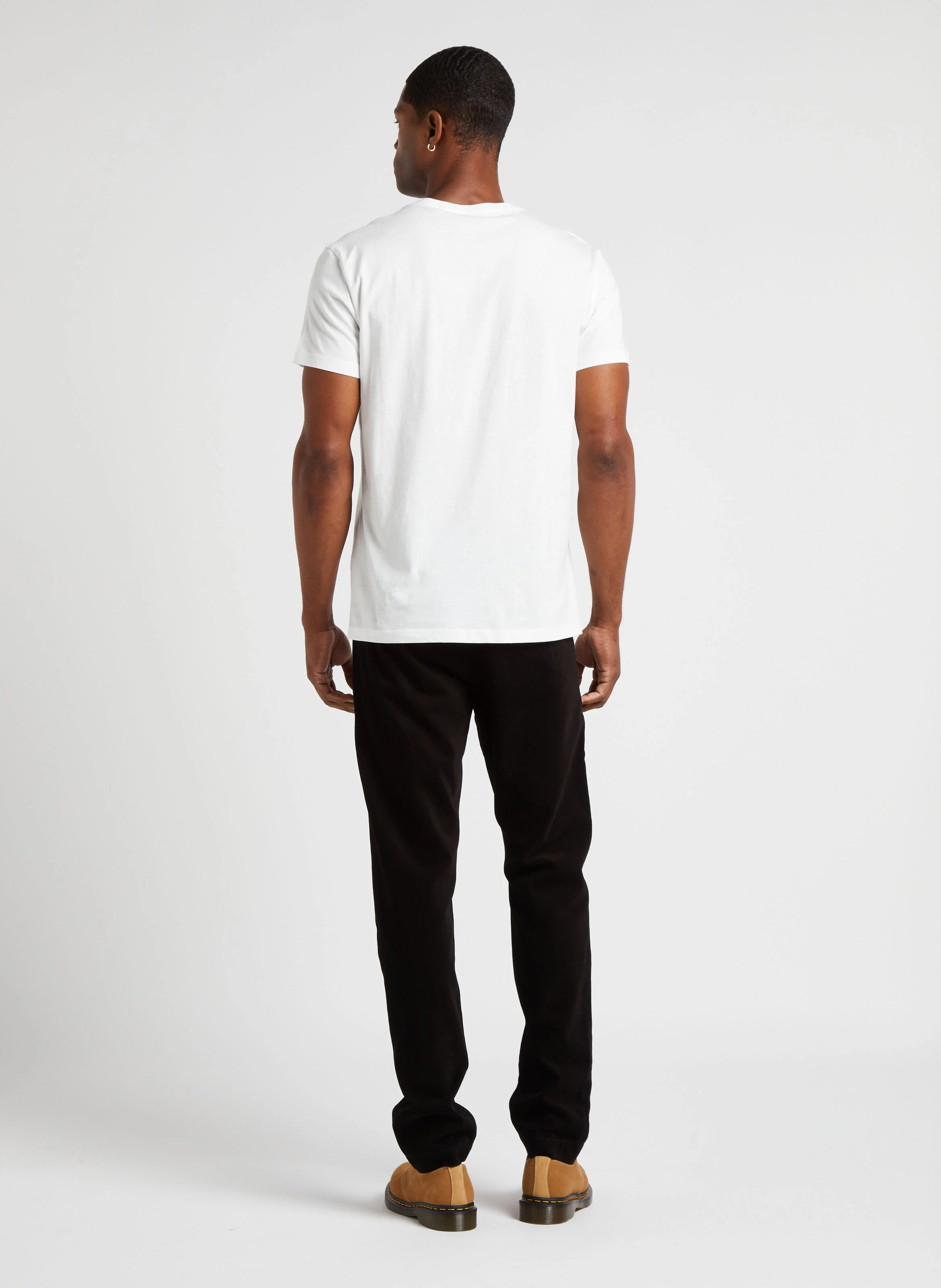 Pantalon slim velours | Noir