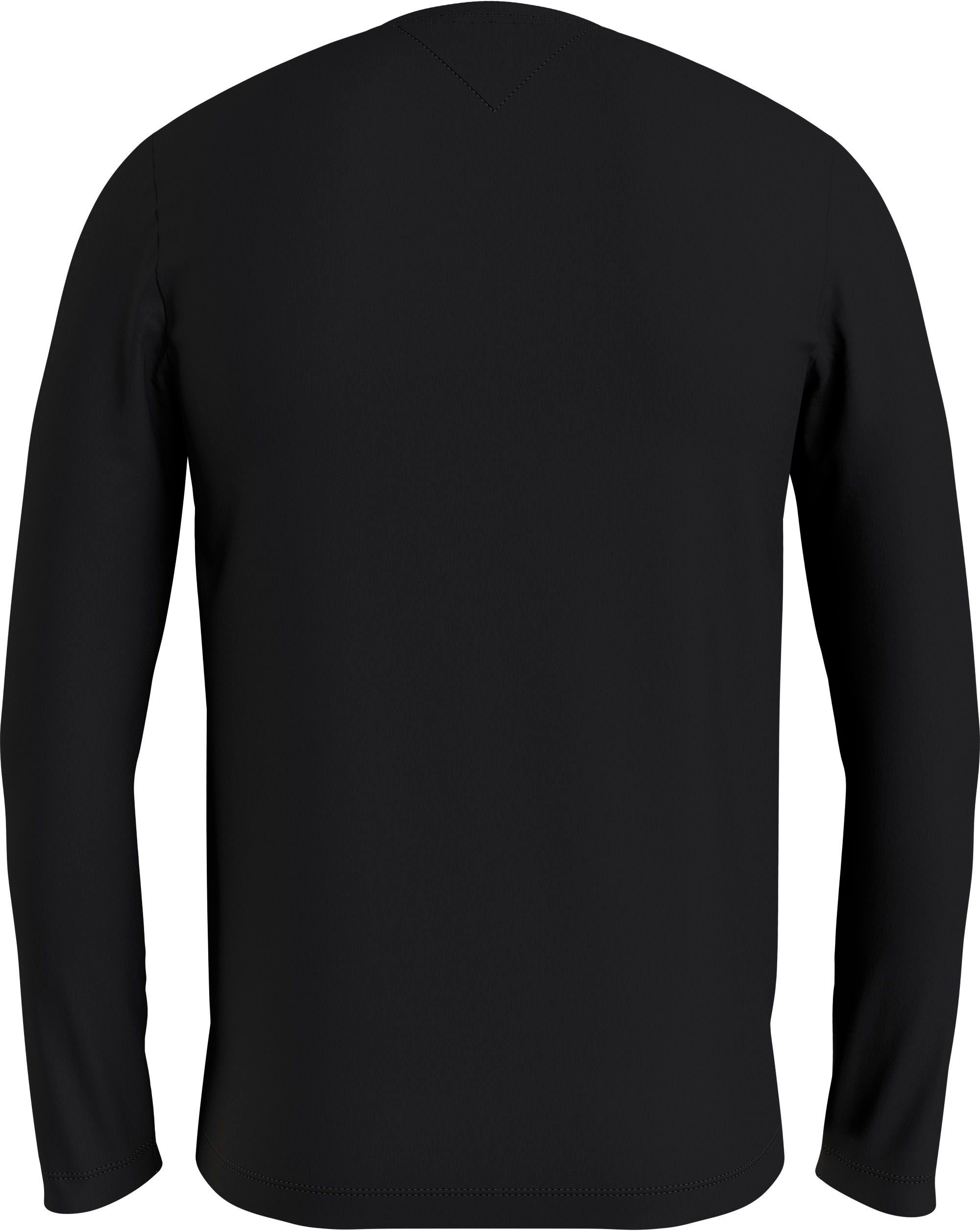 Tommy Hilfiger Big & Tall Longsleeve »BT-STRETCH SLIM FIT TEE-B mit Rundhals und Logo«, unifarben, casual, slim fit, Baumwollmix, Rundhals, grosse Grössen