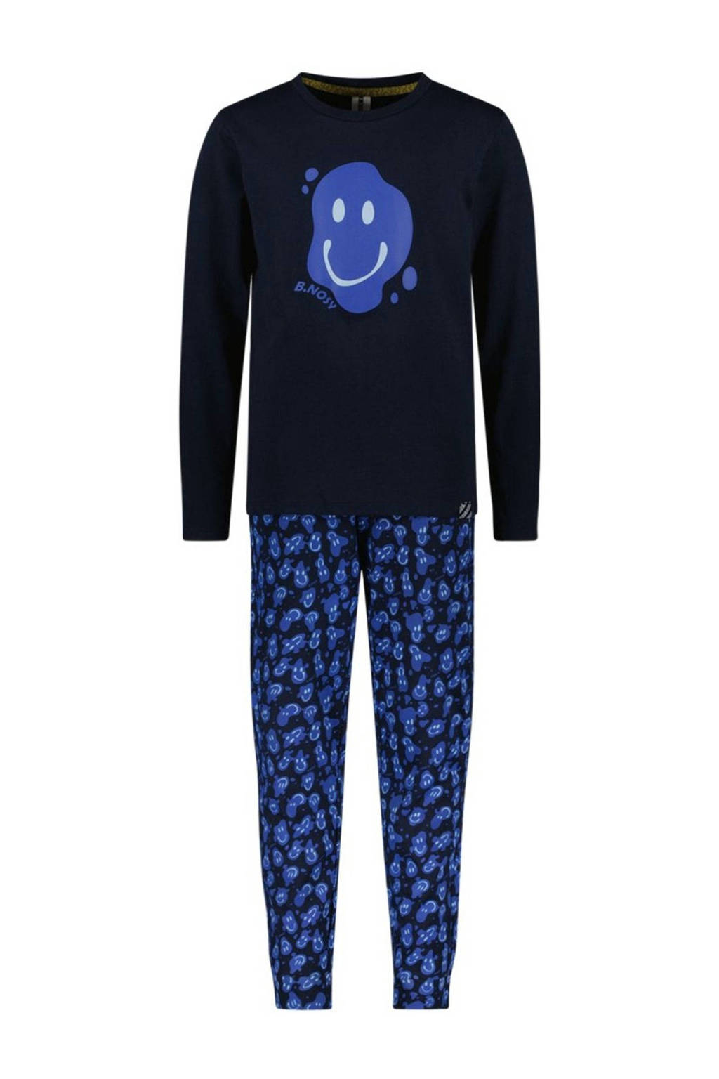 B.Nosy pyjama Zack met printopdruk blauw/zwart