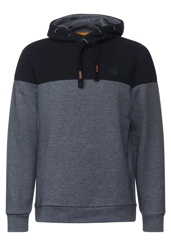 Sweatshirt mit Kapuze - deep navy blue melange