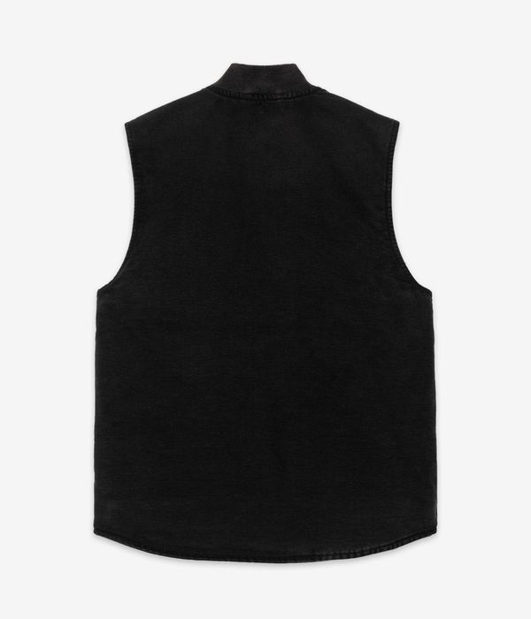 Carhartt WIP Classic Organic Dearborn Weste (black stone canvas) online kaufen | skatedeluxe