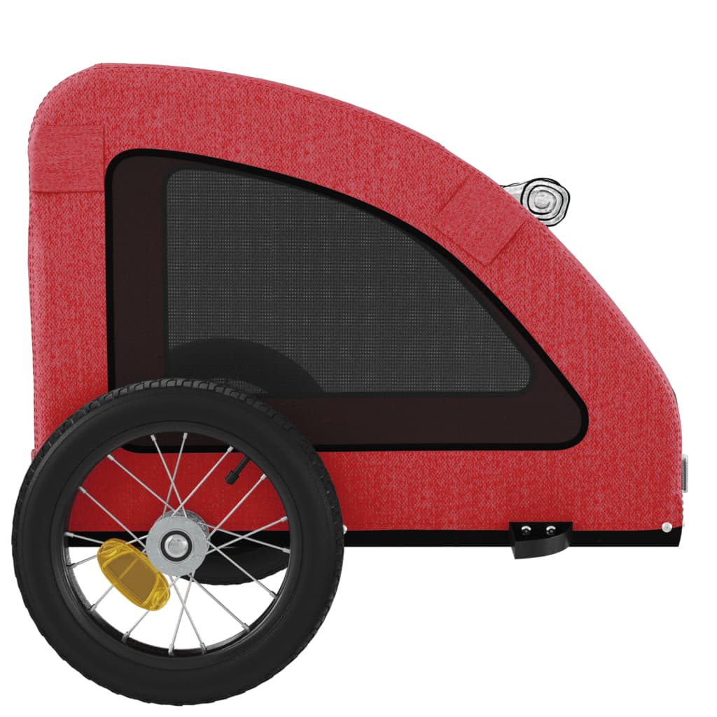 Remorque de vélo pour animaux de compagnie rouge