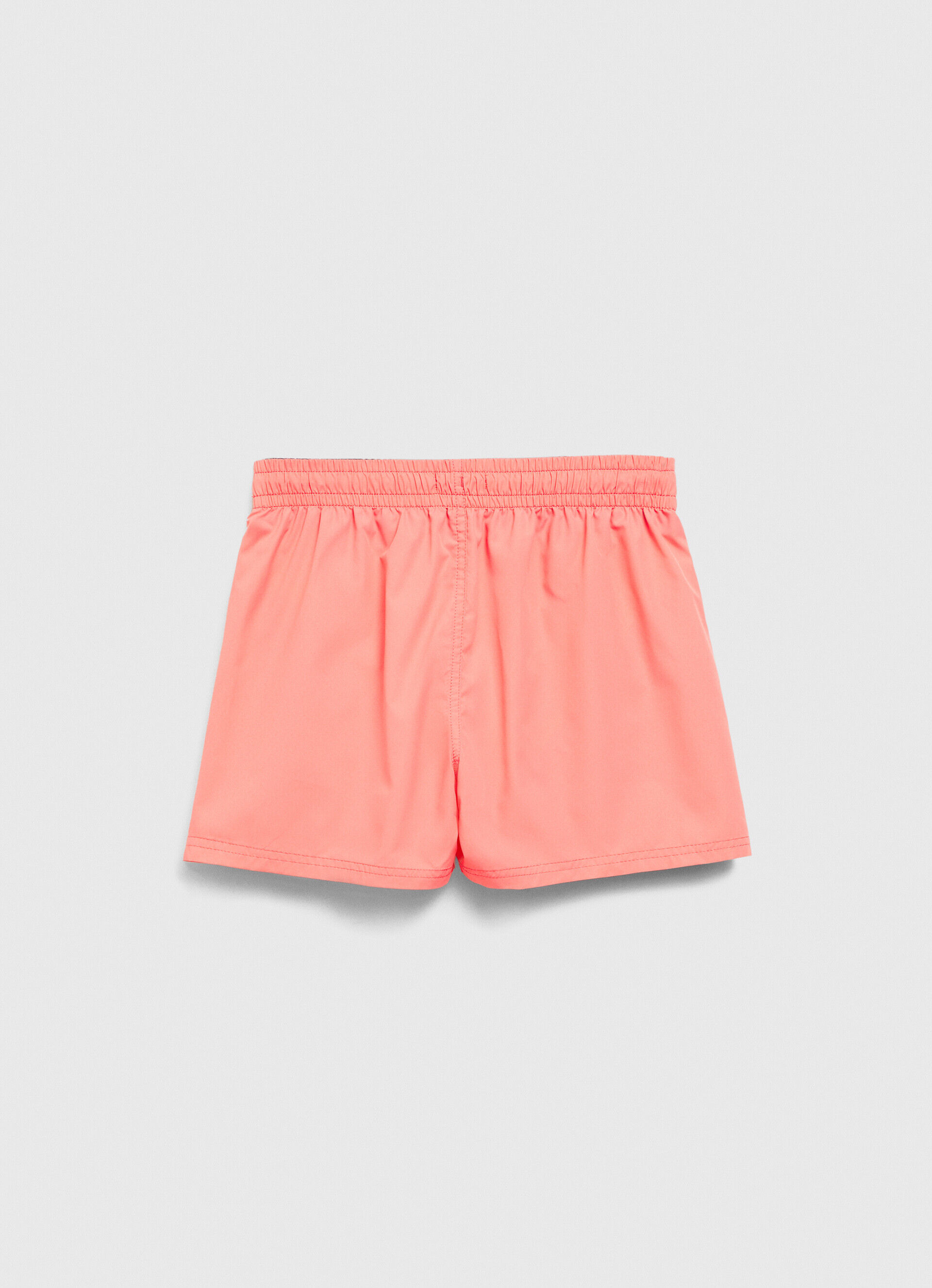 Bermuda com logo estampado - rosa coral