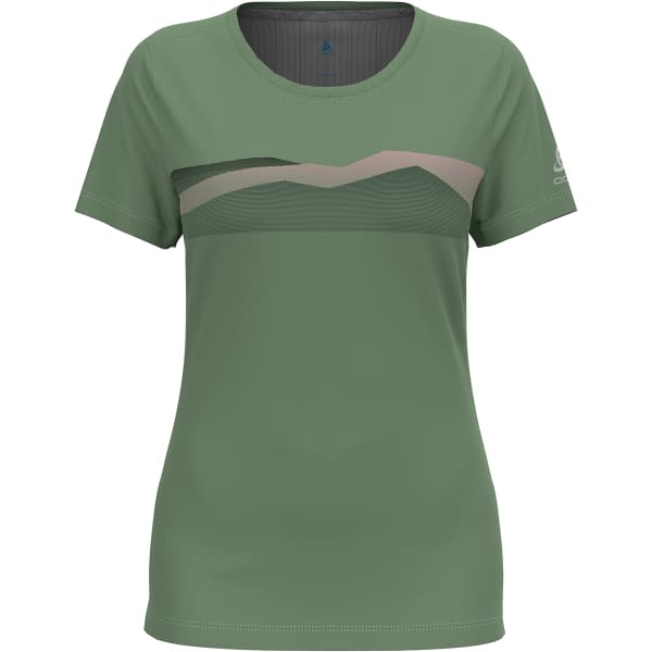 T-shirt randonnée ODLO MC F-DRY RIDGELINE LODEN FROST