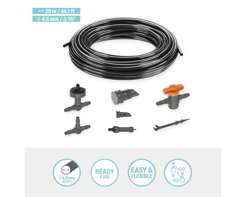 GARDENA Micro-Drip Startset Balkonbewateringsset (voor maximaal 15 potplanten)