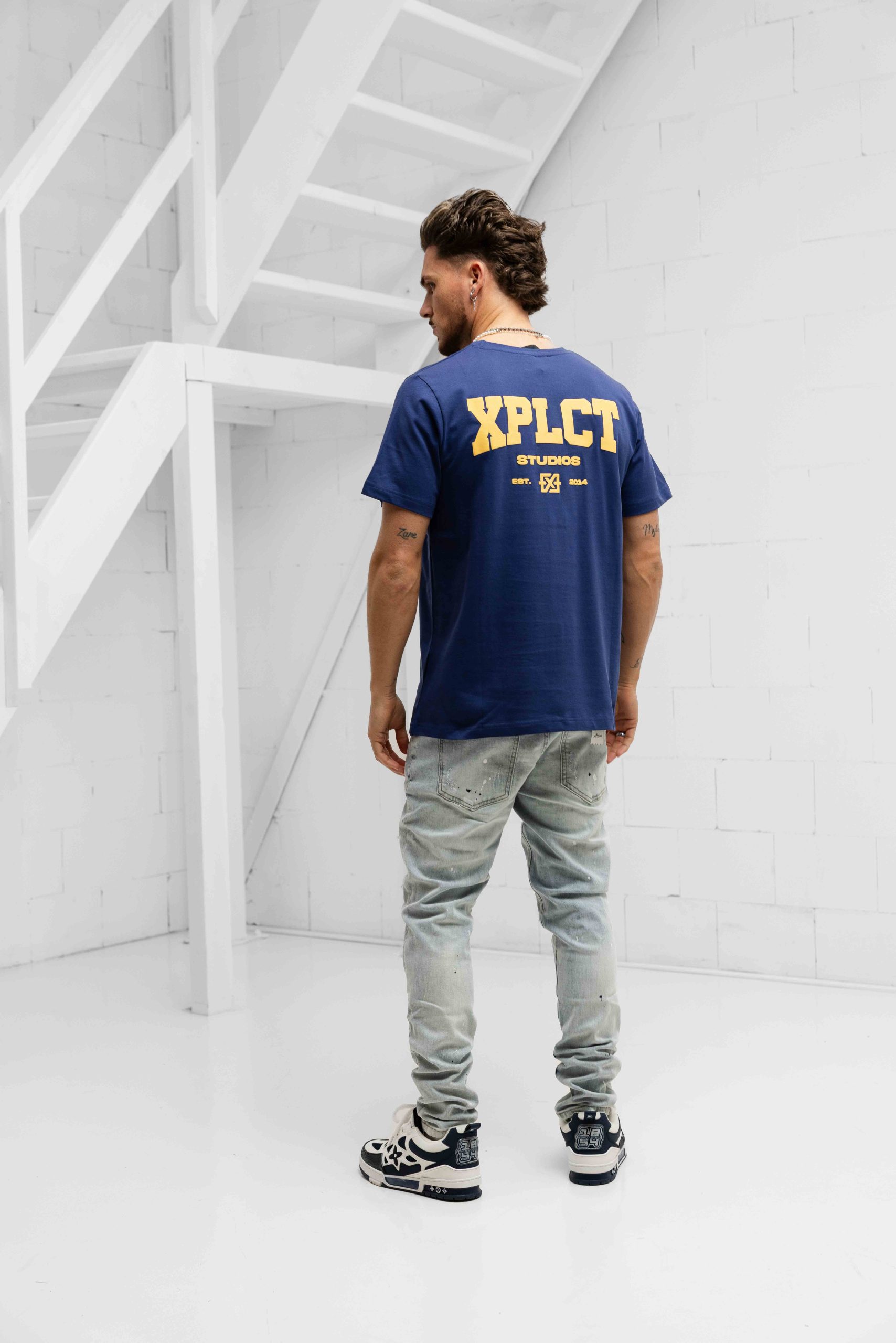 XPLCT Community T-Shirt Heren Donkerblauw