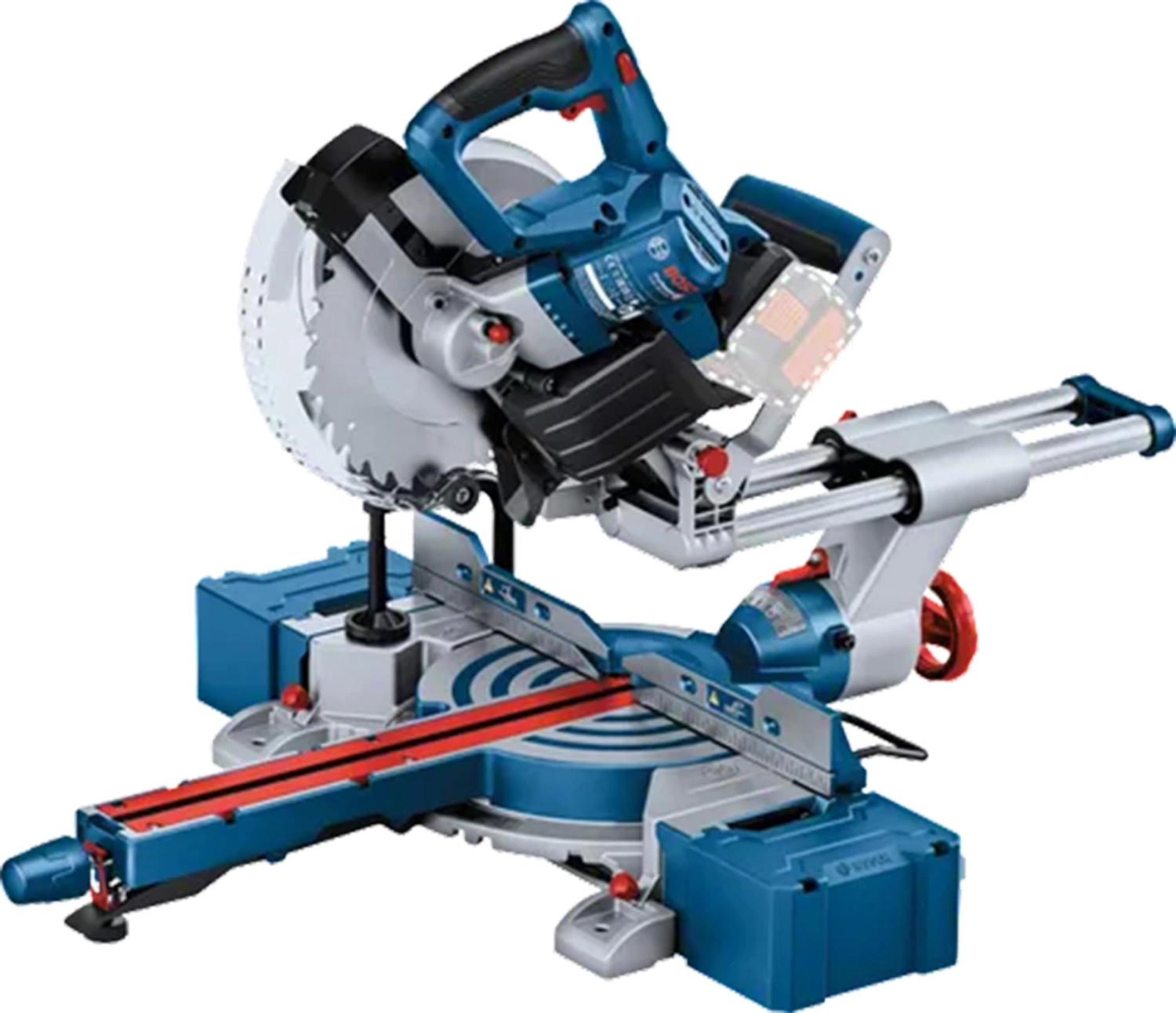 Bosch GCM 18V-216 18V Li-Ion accu verstekzaag set (2x 5,5Ah) - 216mm