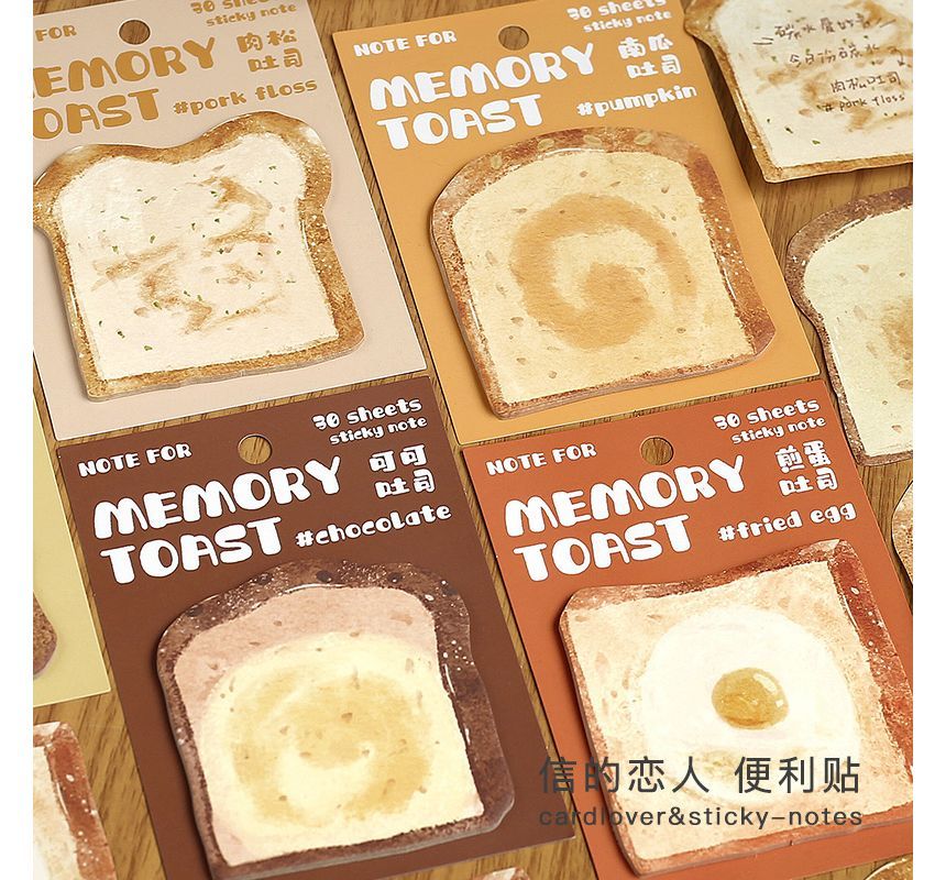 OH.LEELY - Toast Sticky Note (verschillende ontwerpen)