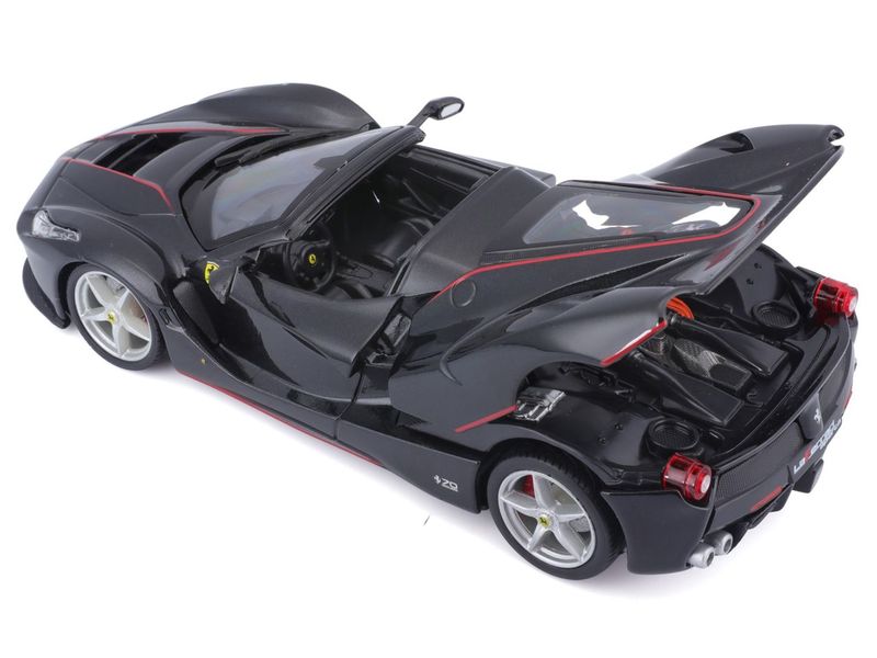 BBurago Ferrari R&P Aperta Schwarz 1:24 Sammlermodell im Massstab 1:24