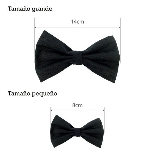 Gravata borboleta preta para cães, preta