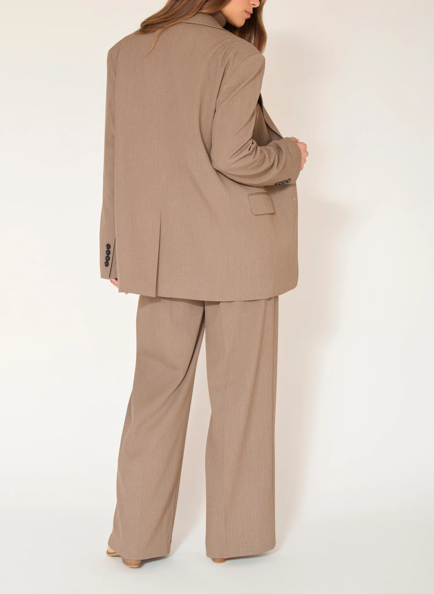 VALDOSTA - Veste de tailleur droite | Marron