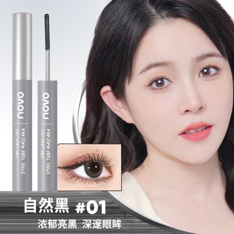 NOVO - Fine Lash Out Steel Tube Mascara - 2 kleuren