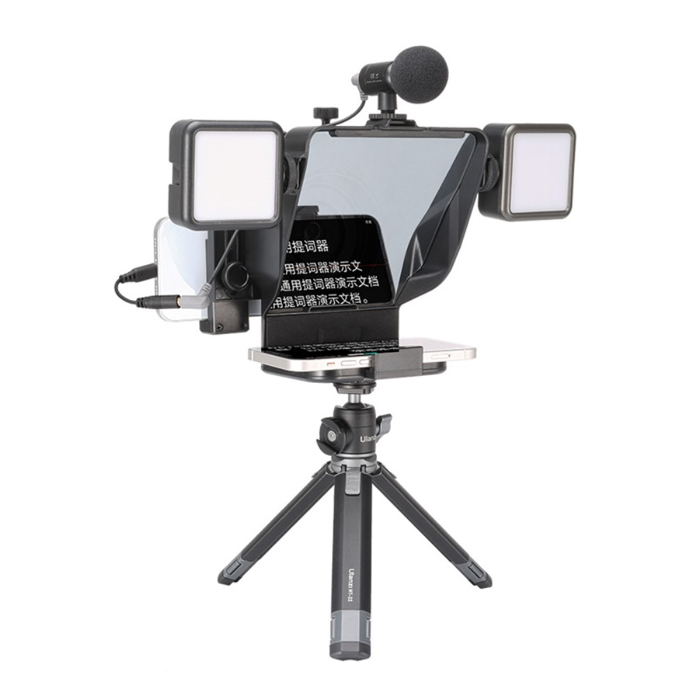 Smartphone Teleprompter mit Bluetooth Fernbedienung und 1/4