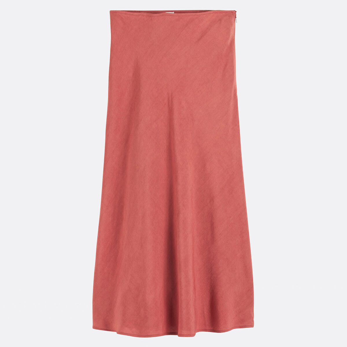 COLEÇÕES LA REDOUTE<br>Saia longa evasê, linho viscose, modelo Signature MARION