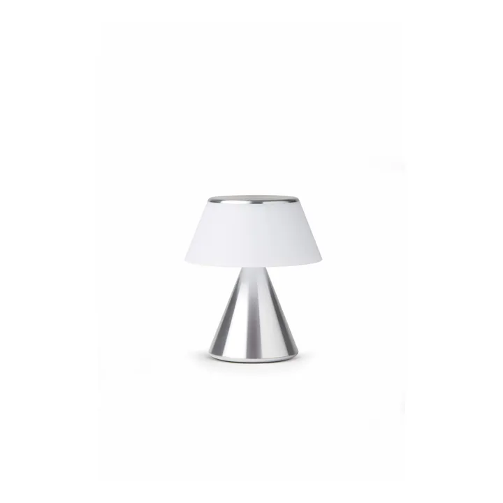 Lexon Lampe LED portable Luma | Aluminium