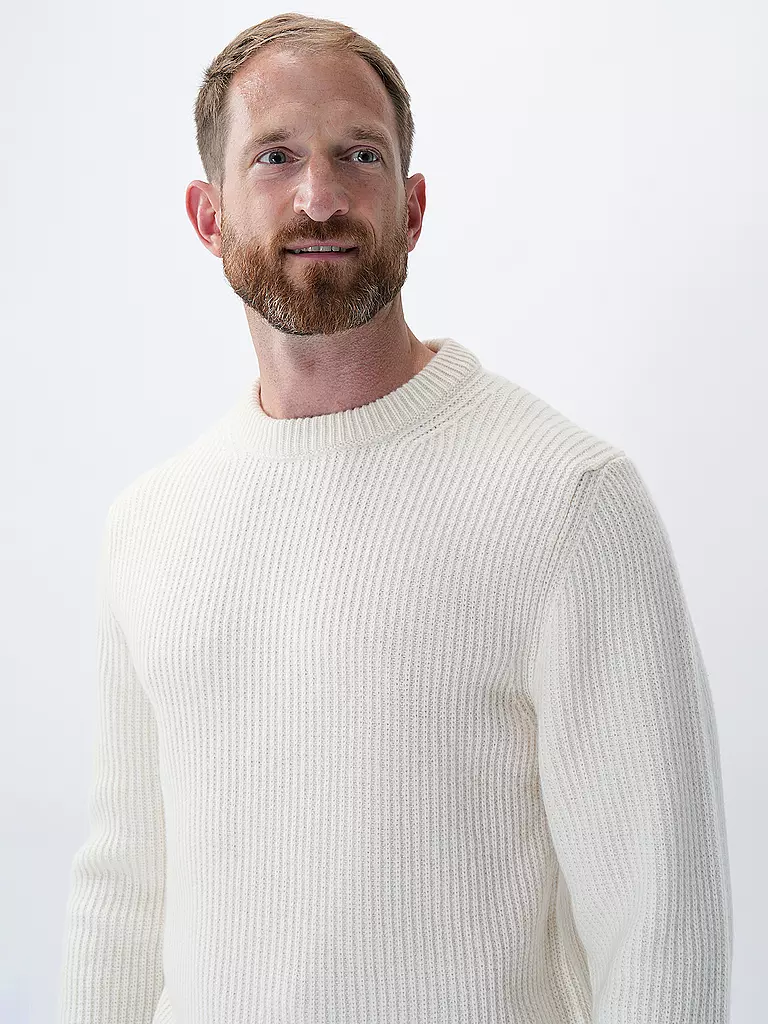 NUDIE JEANS Pullover AUGUST creme