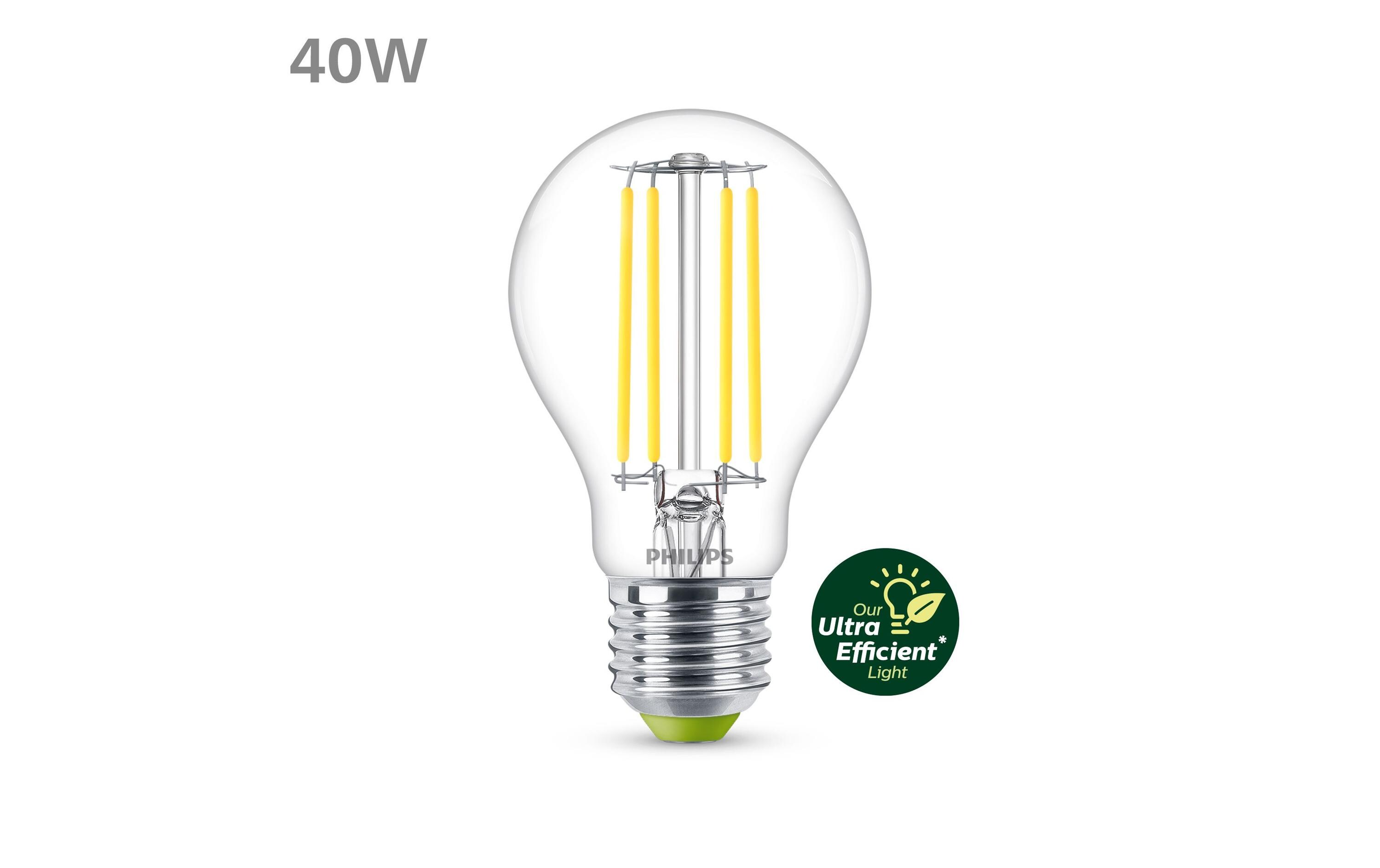 Lampe E27 LED, Ultra-Effizient, Neutralweiss, 40W ErsatzNeutralweisses LED-Leuchtmittel A60 mit klarem Glas