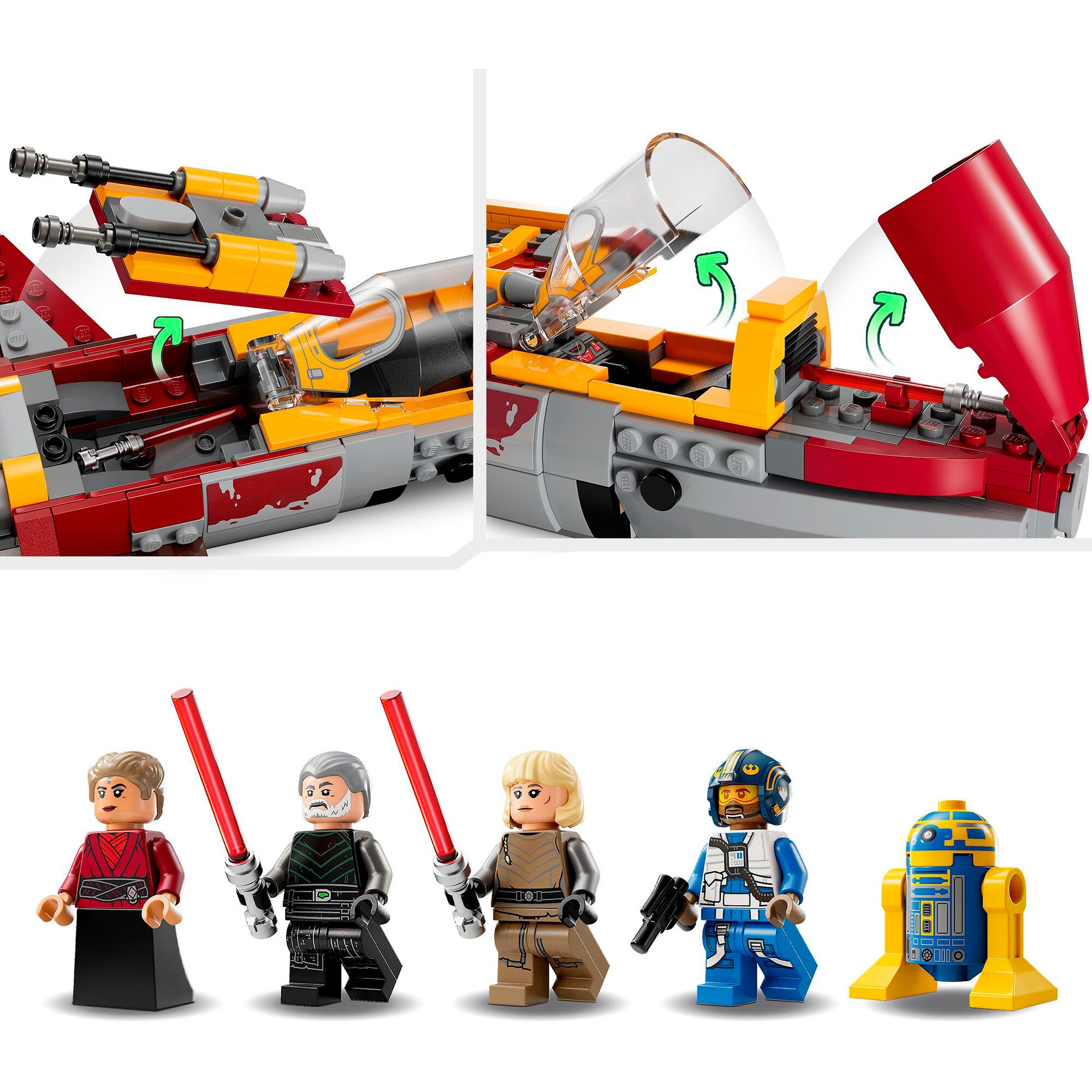 LEGO Konstruktionsspielzeug Star Wars New Republic E-Wing vs. Shin Hatis Starfighter
