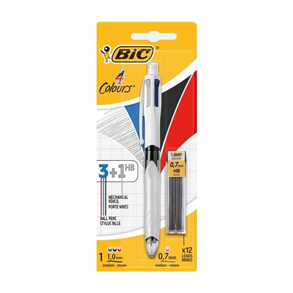 Bic Esferográfica 4 Colours 3   Lapiseira 1HB 1 Un.