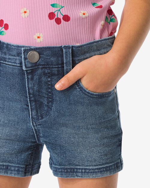 short jean enfant bleu moyen