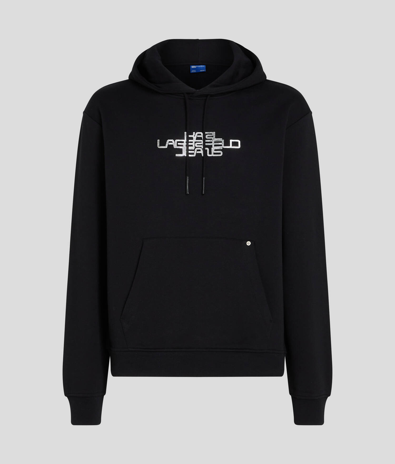 SWEAT À CAPUCHE AVEC LOGO EN ALUMINIUM KLJ