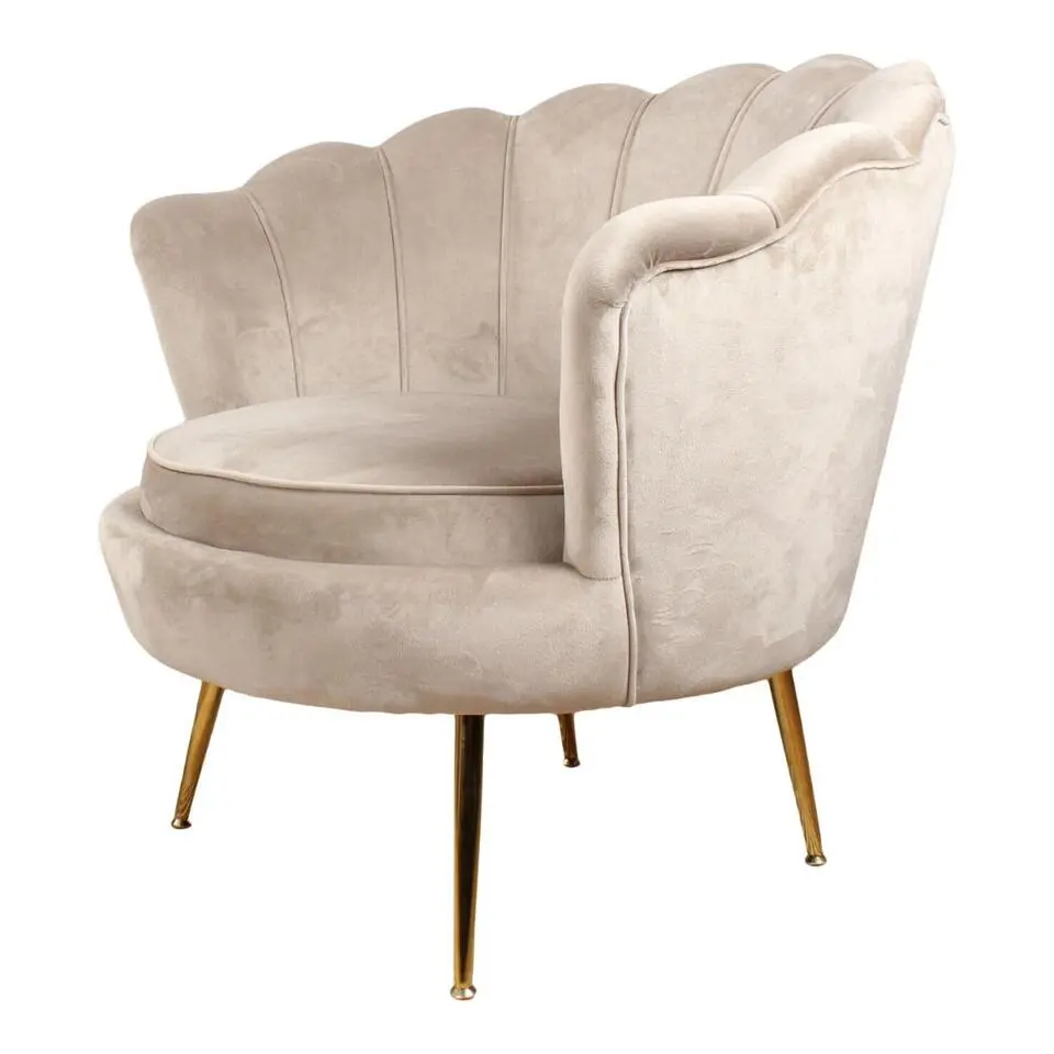 DS4U - Feliz fauteuil velvet champagne/taupe