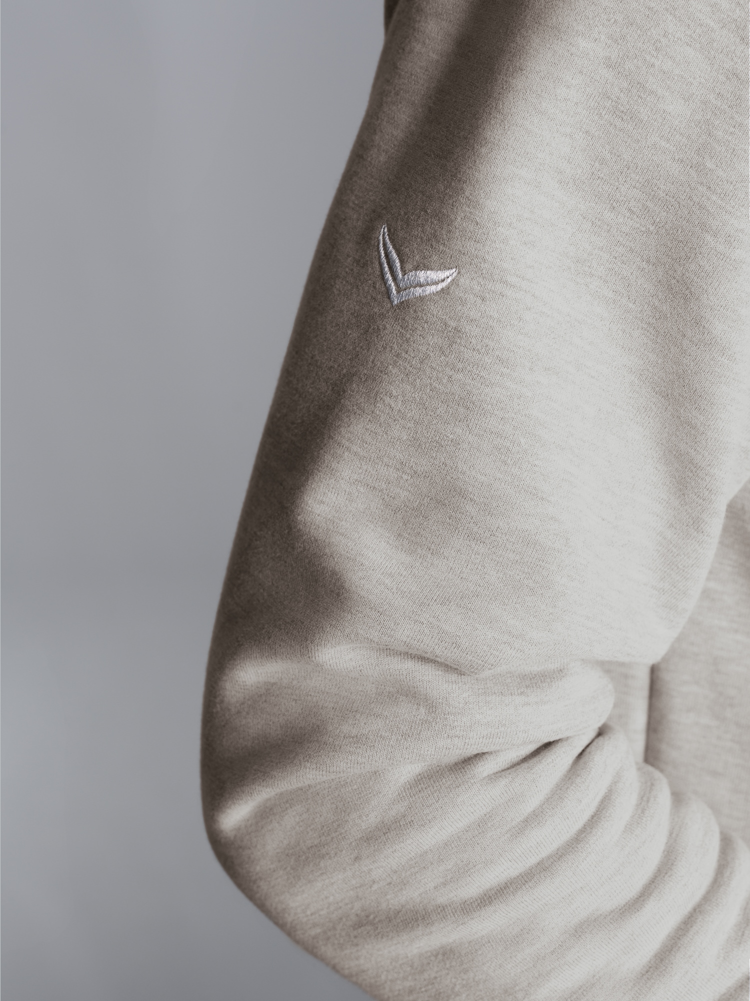 Hoodie aus SweatqualitätGrau-melange