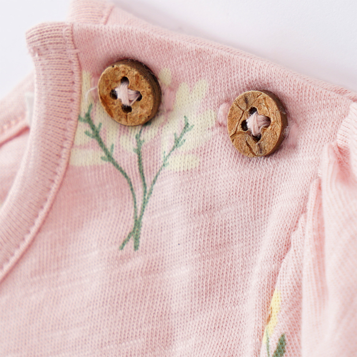 Topomini Pure Collection Newborn T-Shirt mit Blumen-Print rosa