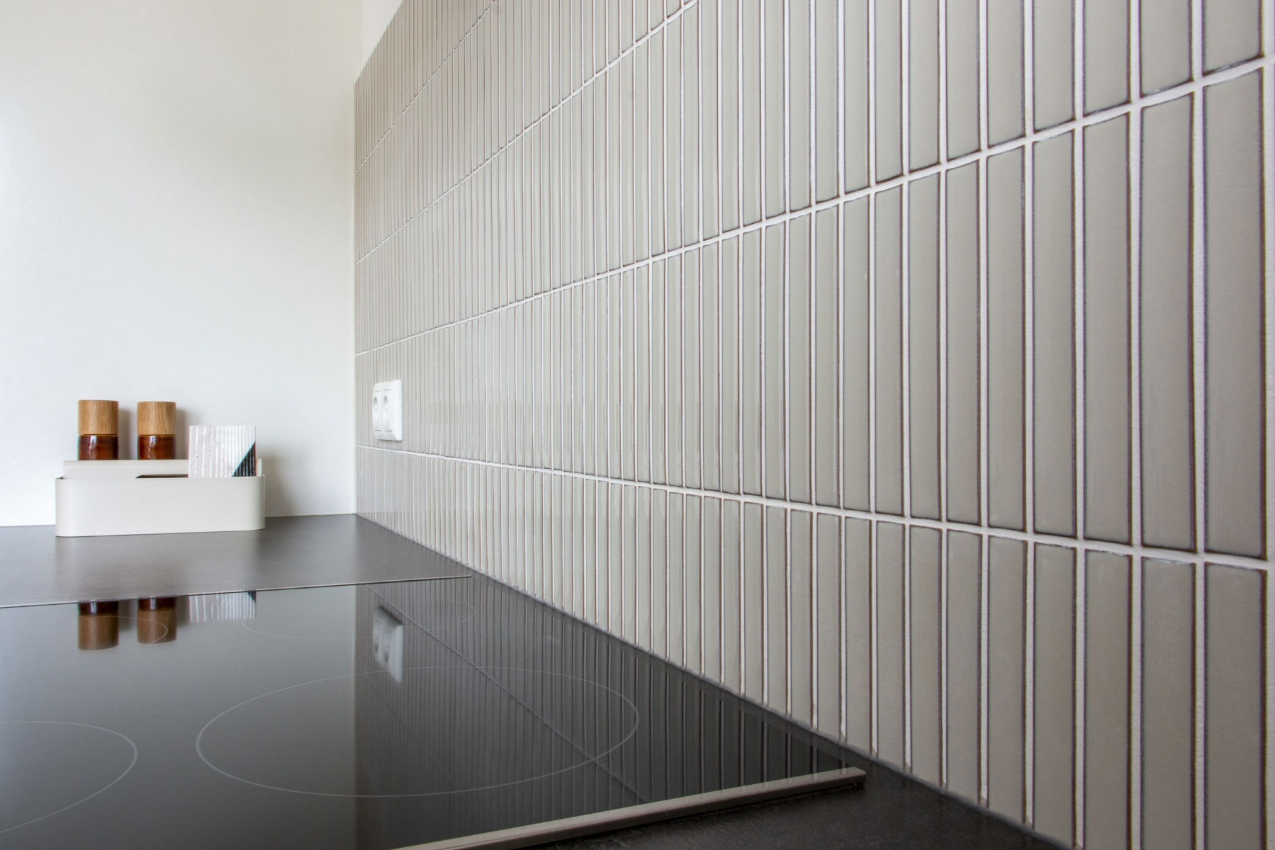 The Mosaic Factory Sevilla smalle vinger 2cm mozaïek tegels 30x30 cafe latte