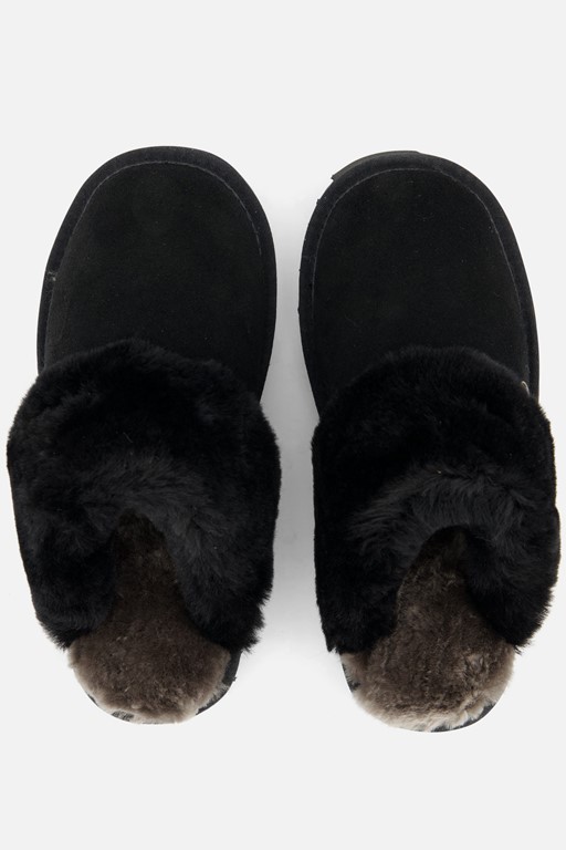 Warmbat Flurry Pantoffels zwart Suede