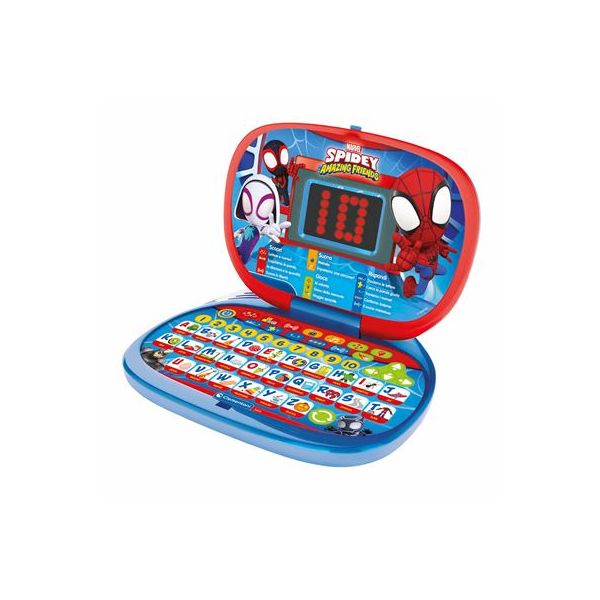 Clementoni Laptop Educativo Marvel Homem Aranha e os seus Amigos Incríveis