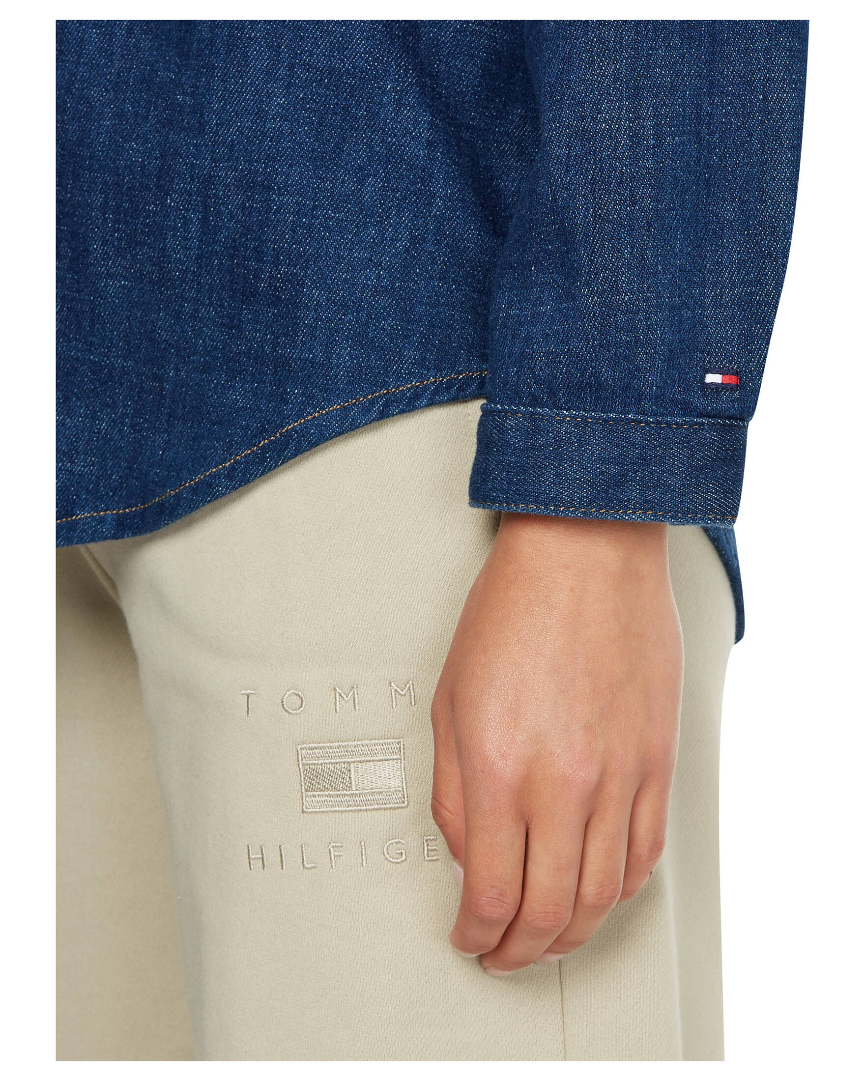 Tommy Hilfiger| Damen Jeansbluse DNM 3/4 OVERSHIRT PAL