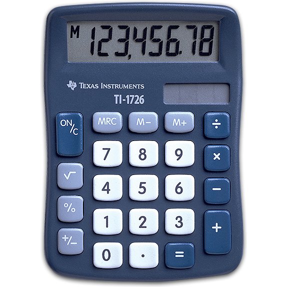 Calculatrice de poche Texas Intruments TI-1726 - 1726/FBL/11E1