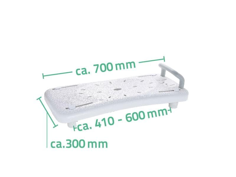 Ridder Badewannenbrett Comfort Haltegriff Badebrett mit Haltegriff