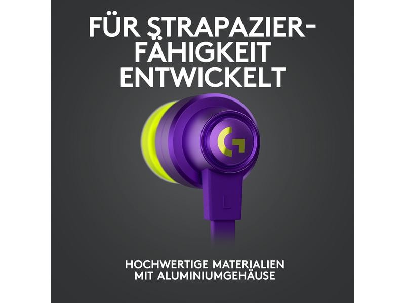 Logitech Headset G333 Gaming Violett Gaming-Ohrhörer für klare Kommunikation auf PC, Konsolen und Mobilgeräten