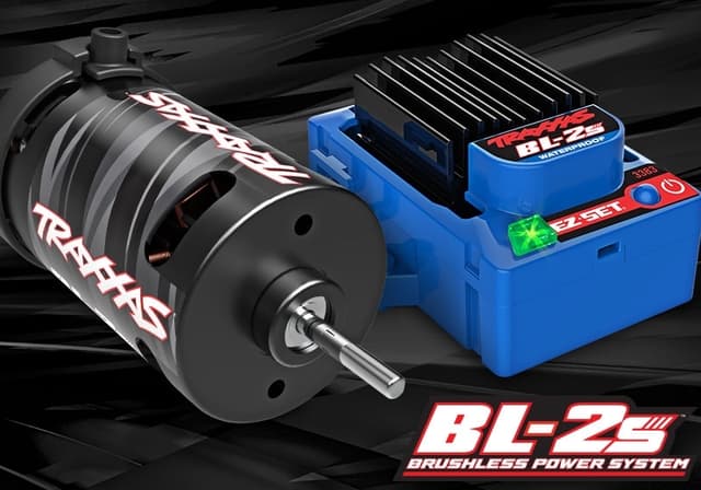 Traxxas Rustler 4x4 BL-2S RTR TQ Blå