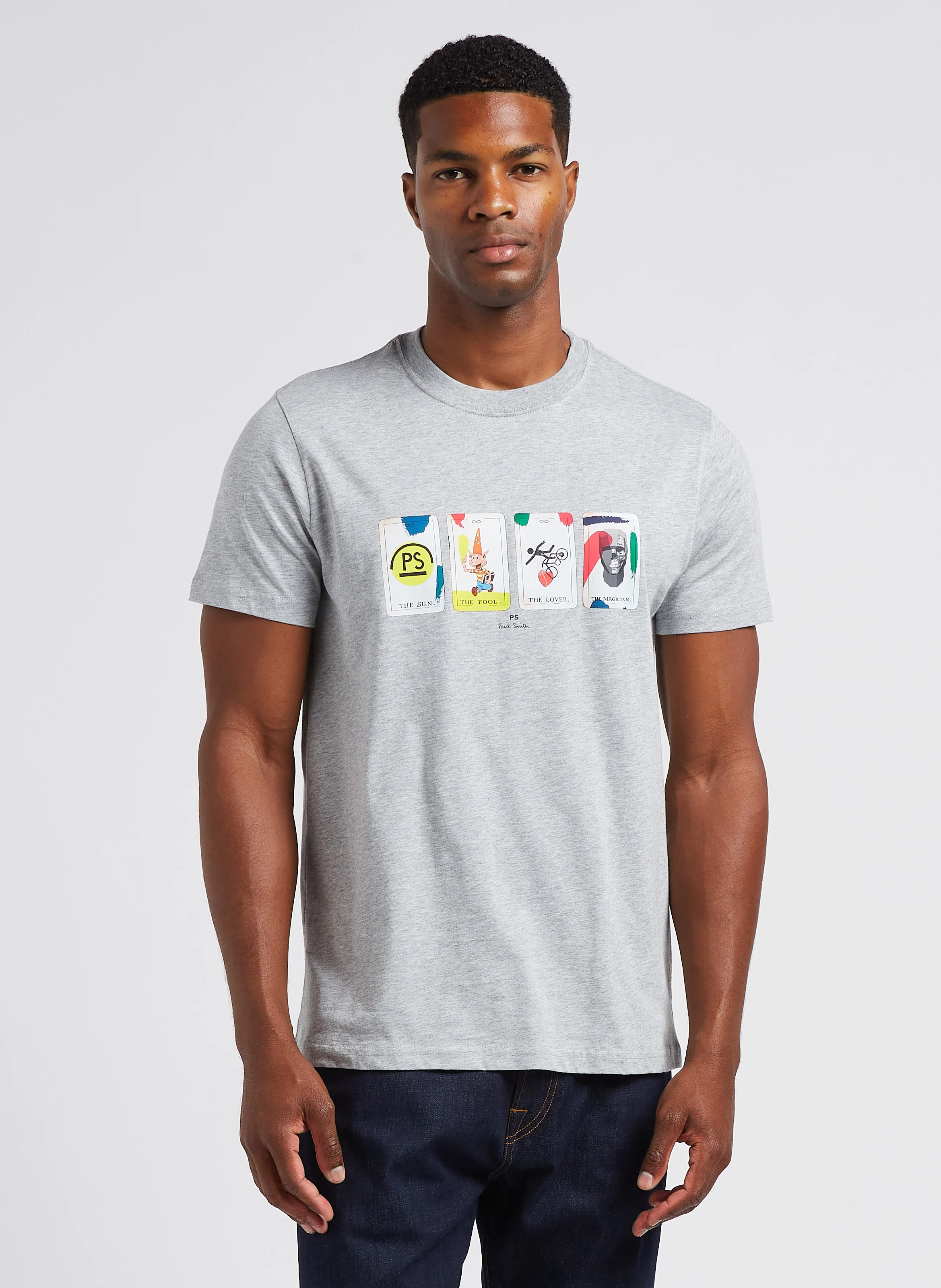 Tee-shirt col rond en coton biologique | Gris
