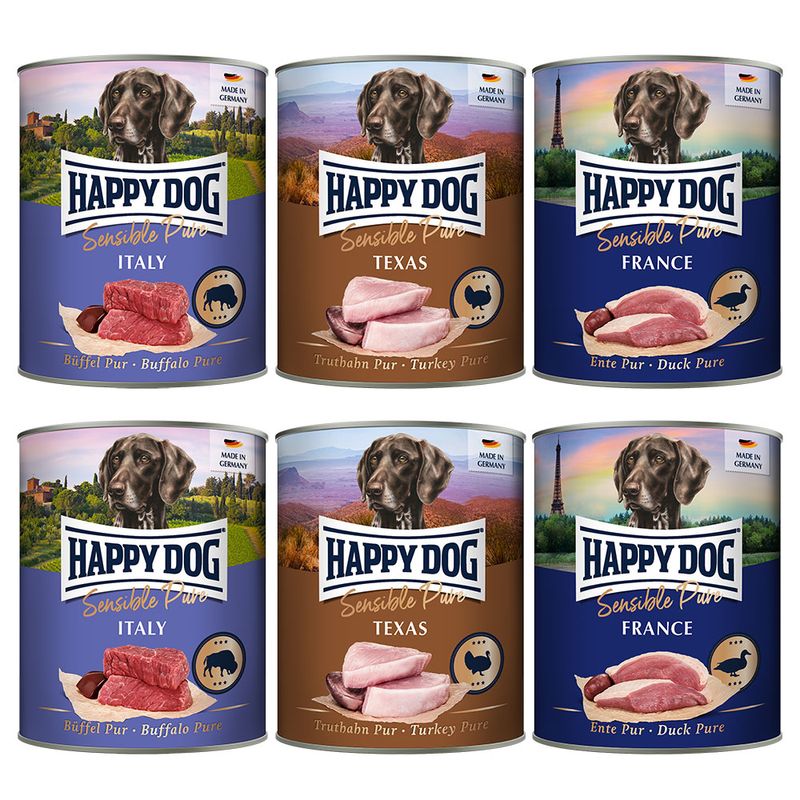 Lot Happy Dog Sensible Pure 12 x 800 g