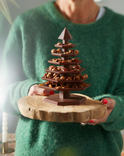 Sapin à Monter Multi Fruits Chocolat Noir 75% & Chocolat au Lait 45% | Le Chocolat Alain Ducasse 460g