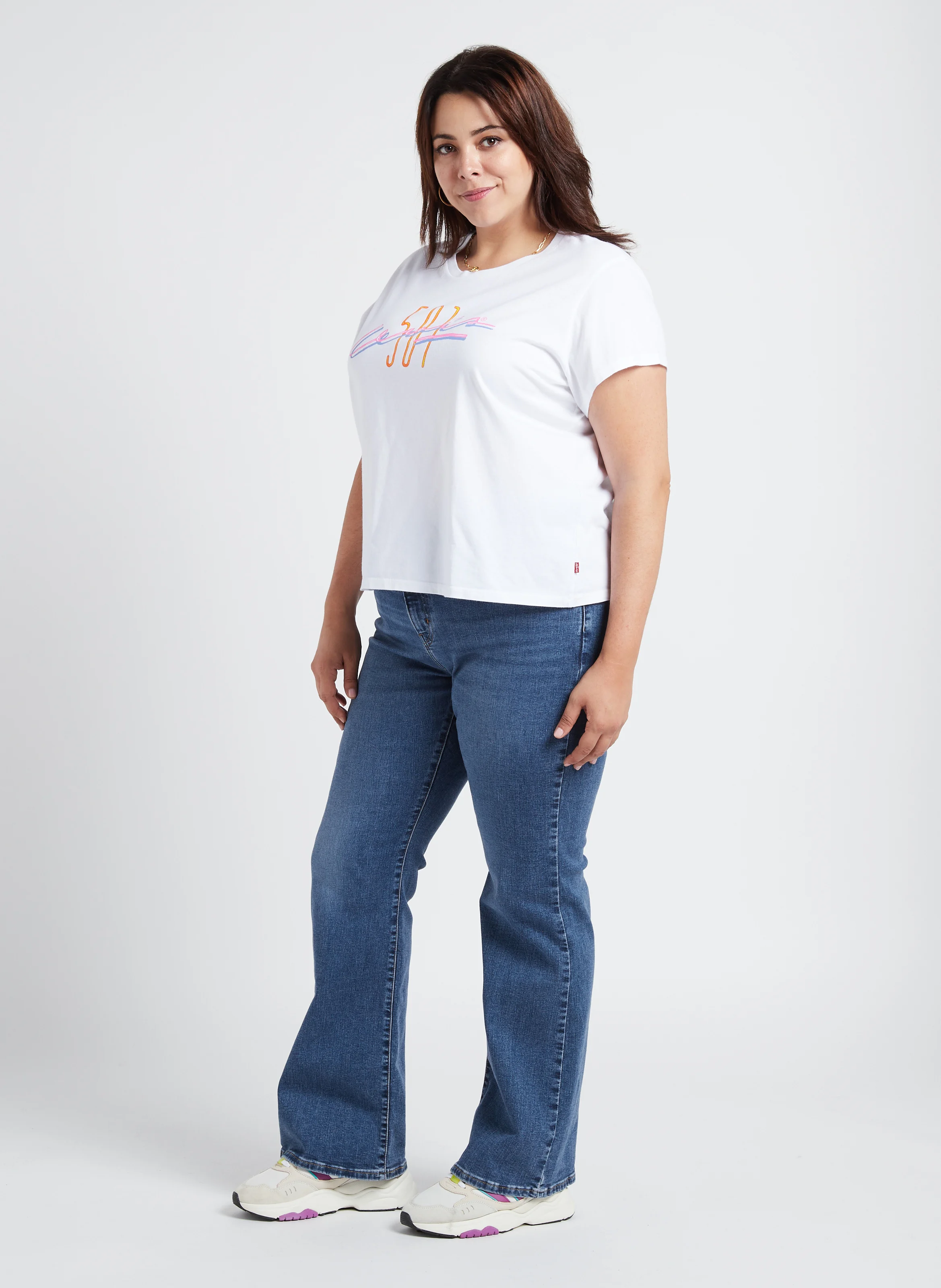 PL GRAPHIC AUTHENTIC TEE - Tee-shirt col rond sérigraphié en coton | Blanc