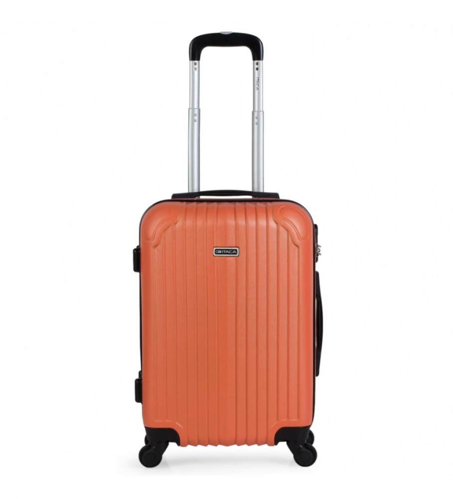 Mala de cabine rígida ITACA com 4 rodas T71550 Mandarim - 55x38x20cm -